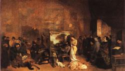 Gustave Courbet Teh Painter's Studio; A Real Allegory